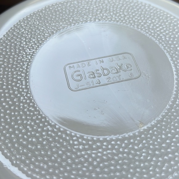 Blue Flower Glasbake 2 qt Dish - Picture 4 of 6